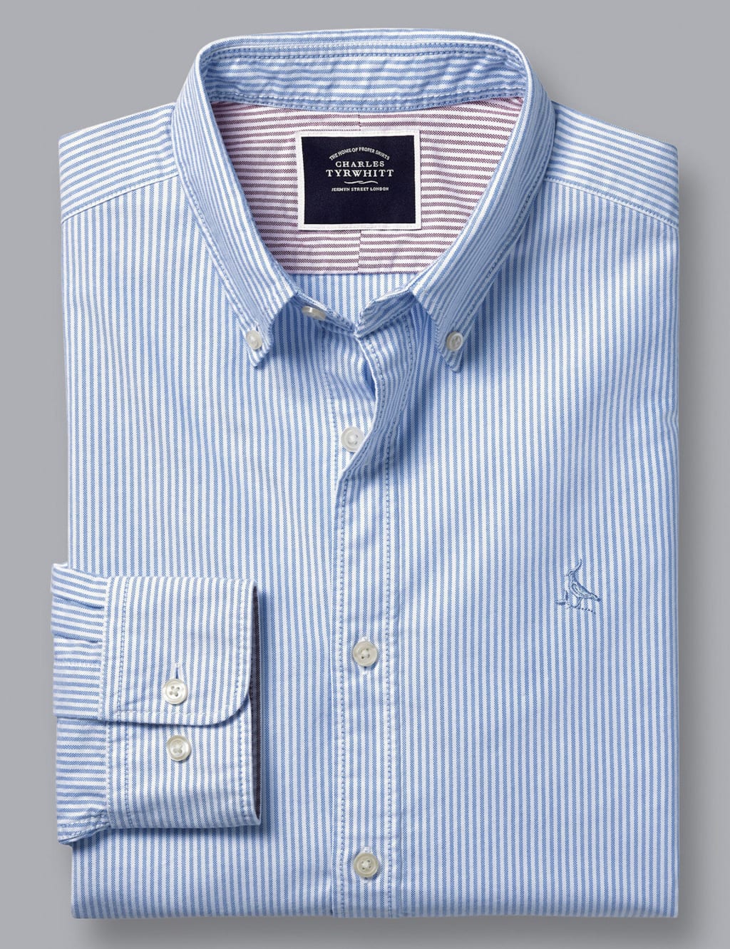 Slim Fit Pure Cotton Striped Oxford Shirt