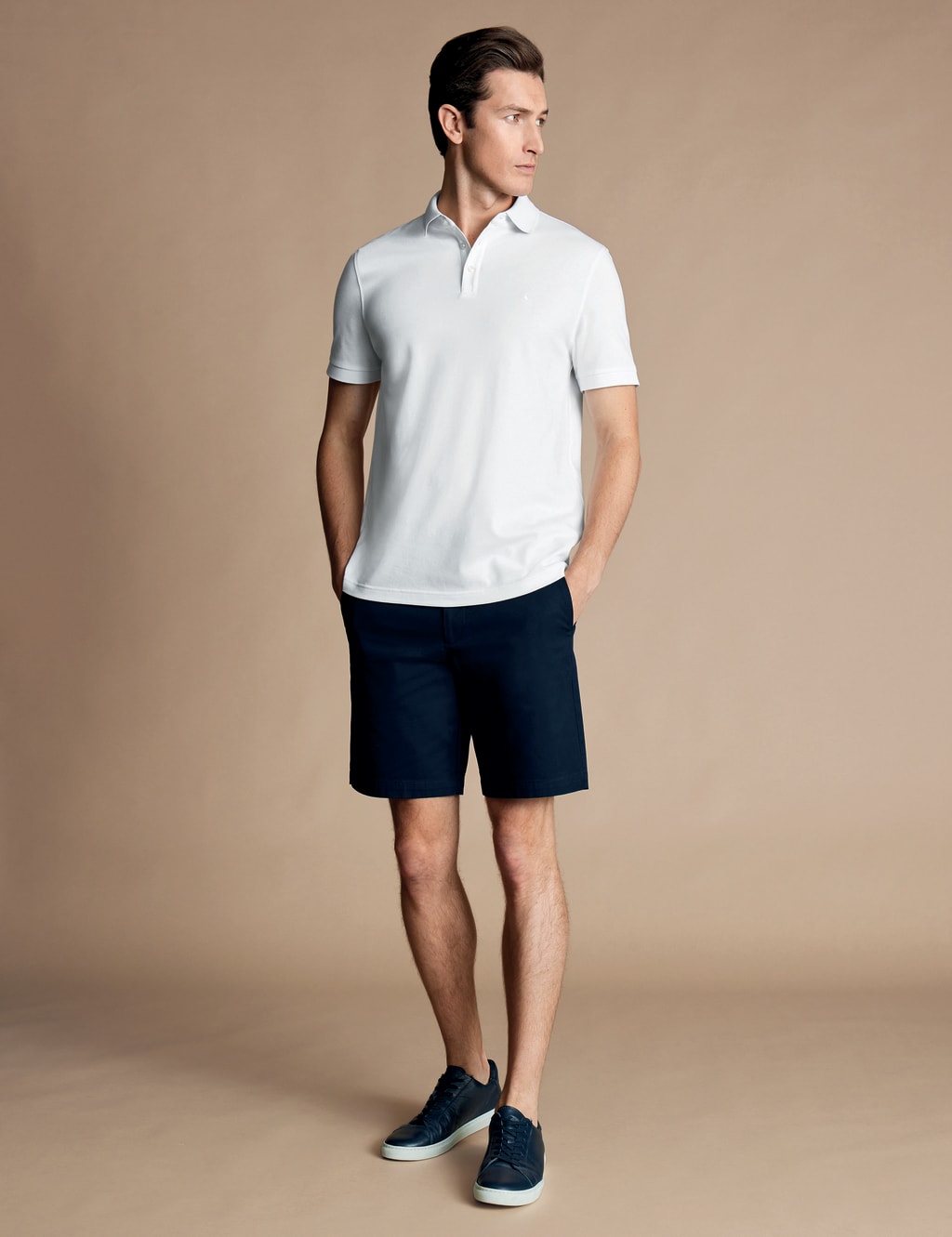 Charles Tyrwhitt Men's Cotton Shorts - 36 - Dark Navy - Available at M&S