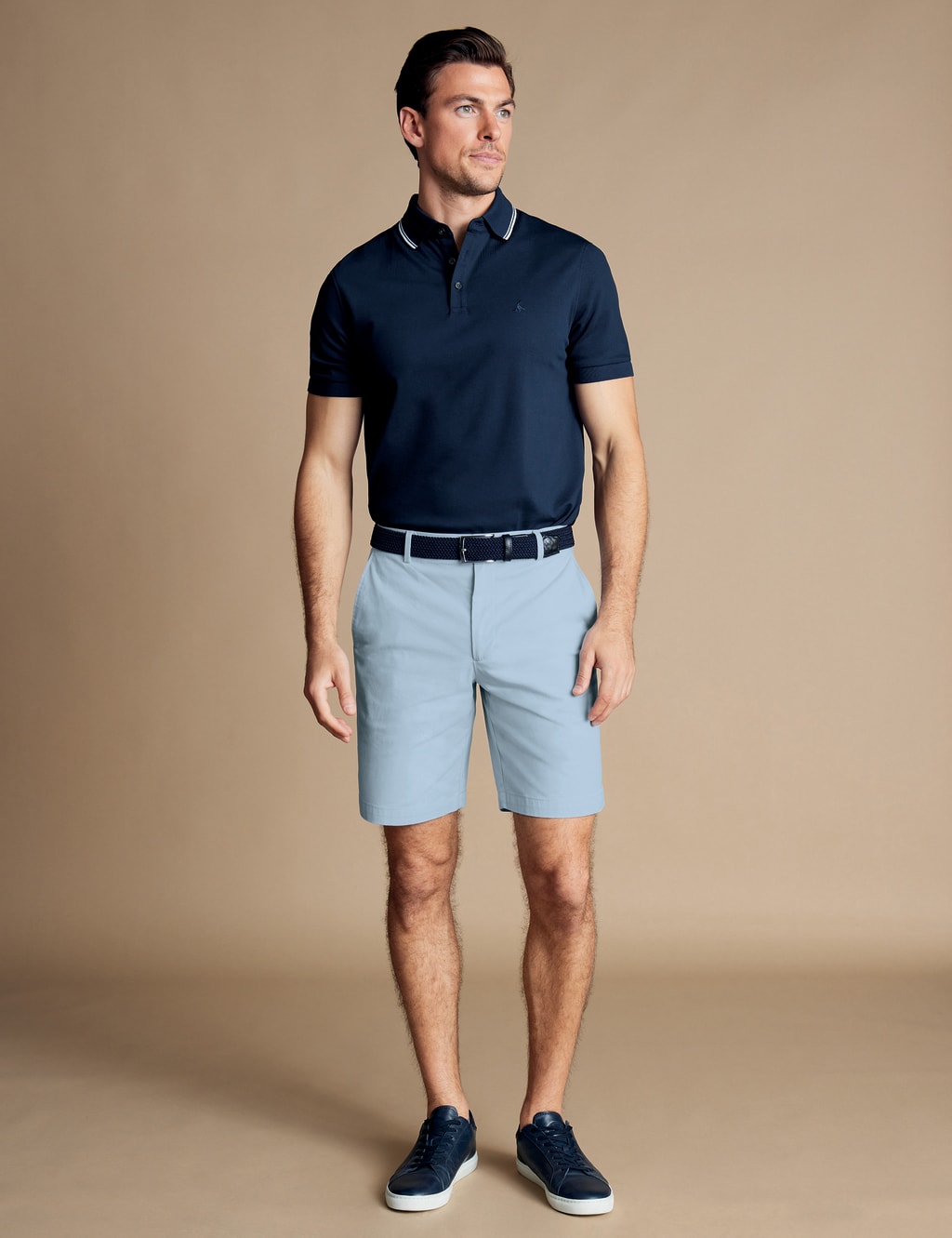 Charles Tyrwhitt Men's Cotton Shorts - 38 - Sky Blue - Available at M&S