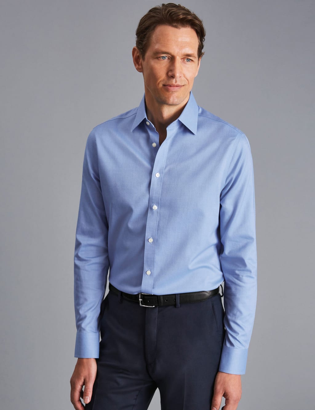 Slim Fit Non Iron Pure Cotton Oxford Shirt