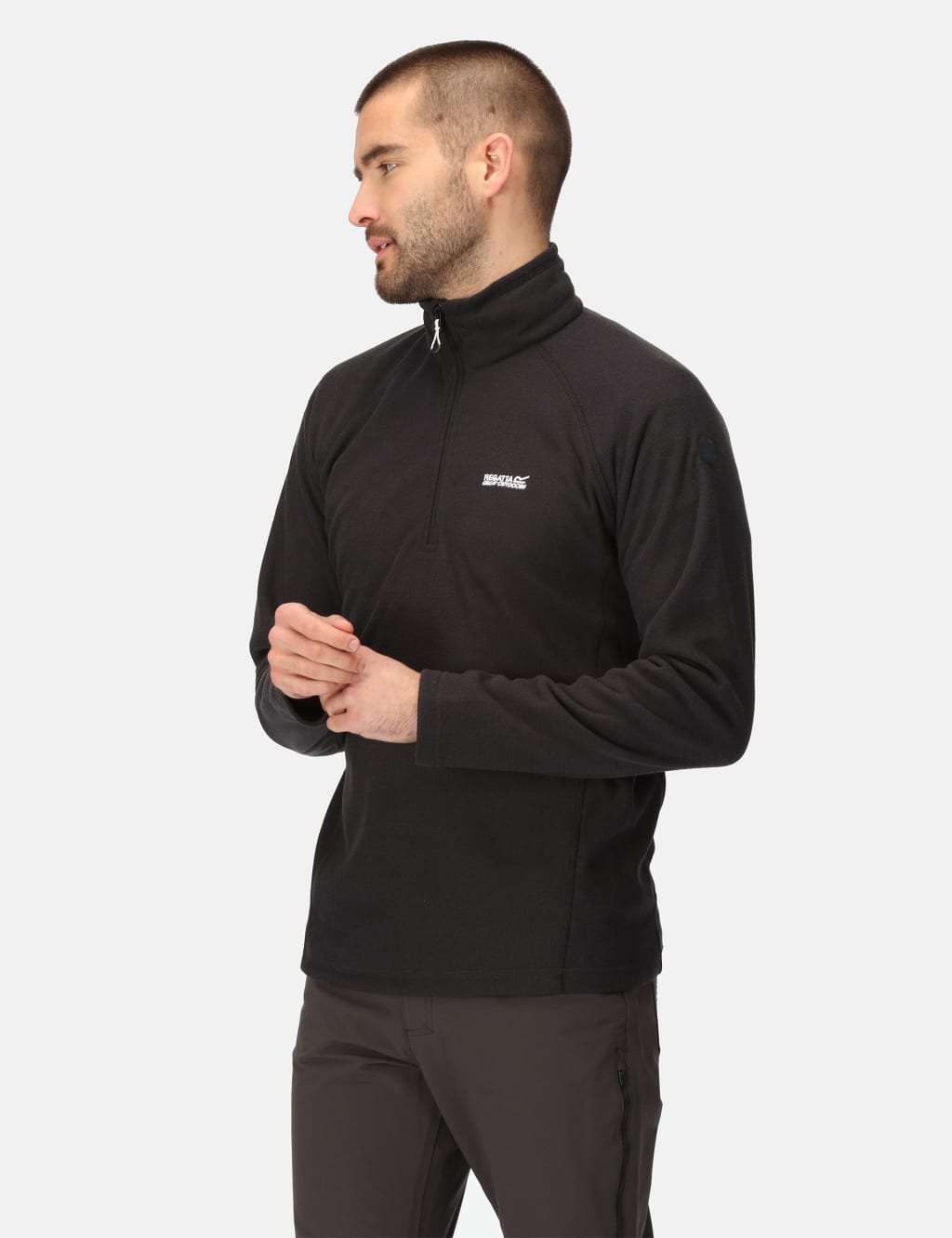 Regatta Men's Kenger Half Zip Fleece - XXL - Black, Blue,Black
