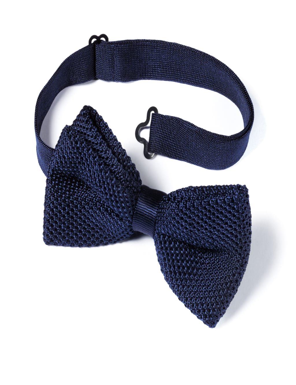 Textured Pure Silk Knitted Bow Tie