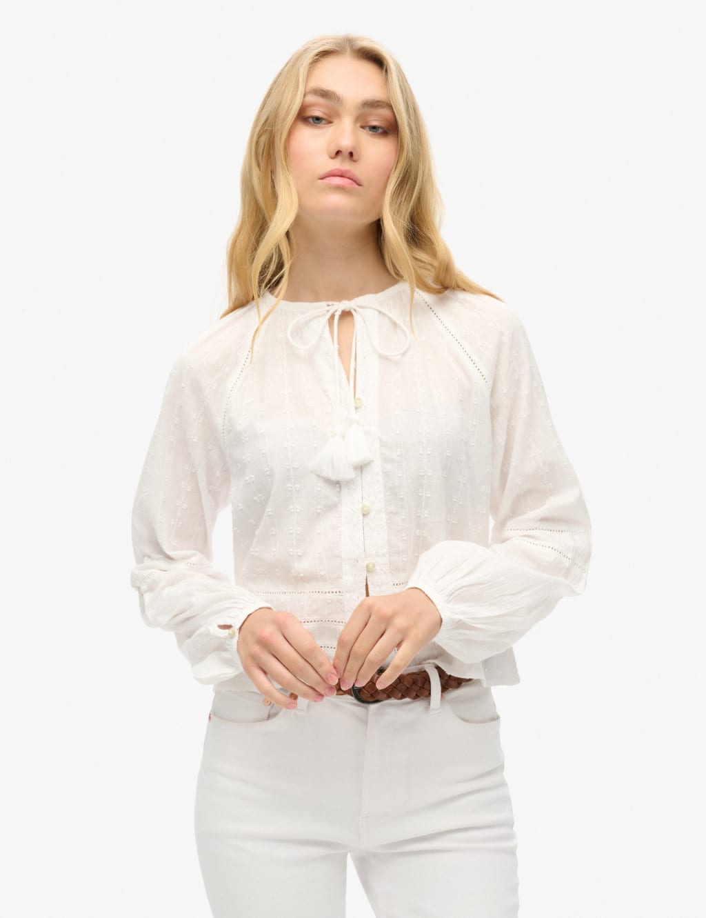 Pure Cotton Embroidered Beach Top