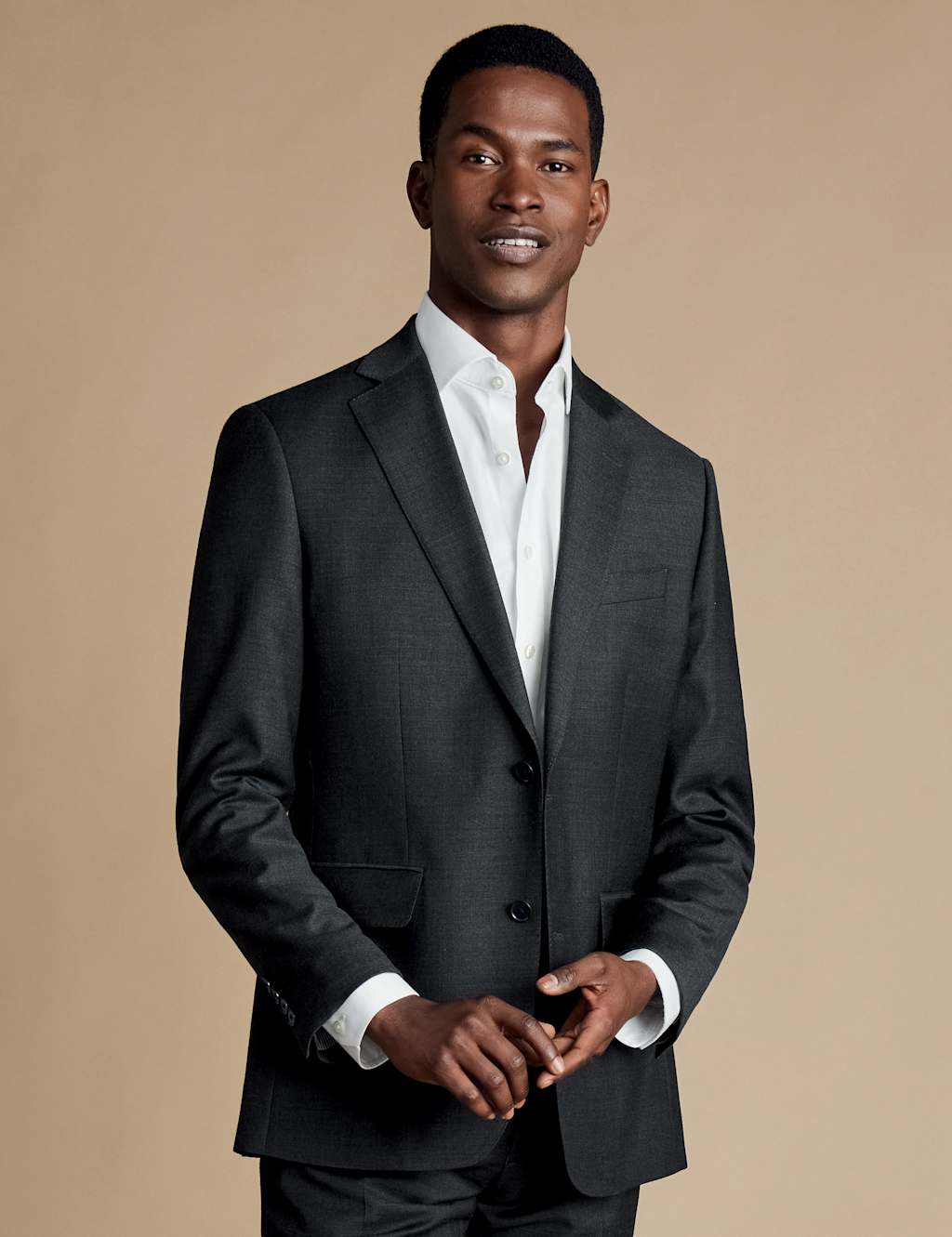 Slim Fit Pure Wool Twill Suit Jacket