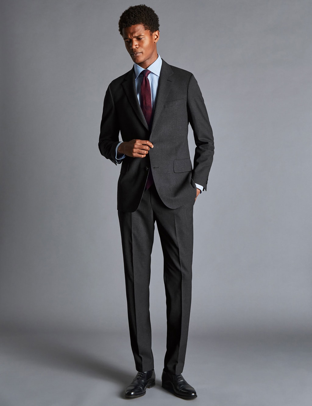 Slim Fit Super 120s Wool Suit Jacket