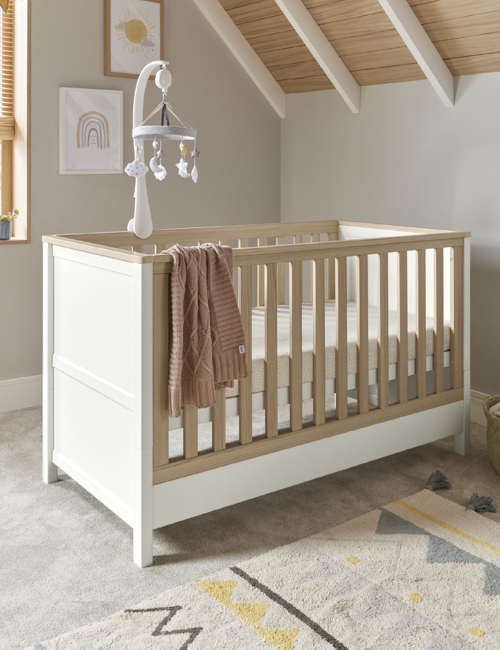 Harwell 3 Piece Cotbed Range with Dresser and Wardrobe 8 of 9