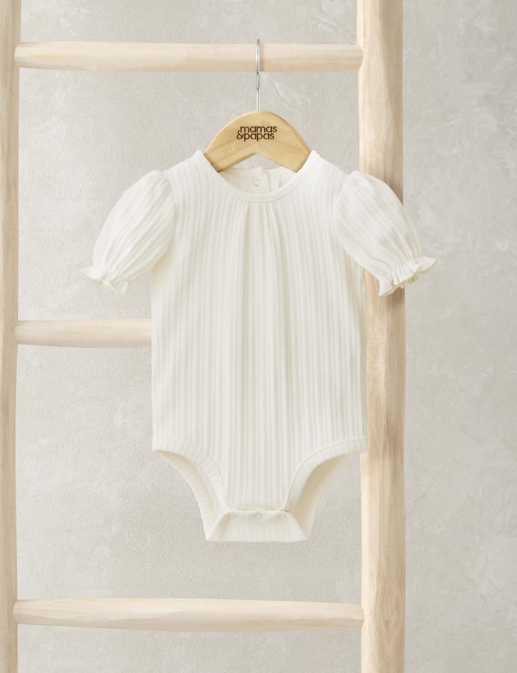 Cotton Rich Ribbed Frill Bodysuit (0 Mths-3 Yrs)