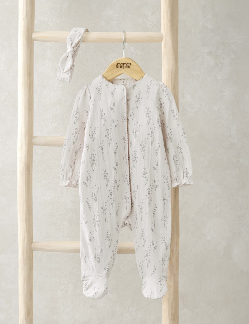 2pc Cotton Rich Patterned Sleepsuit (0-12 Mths)