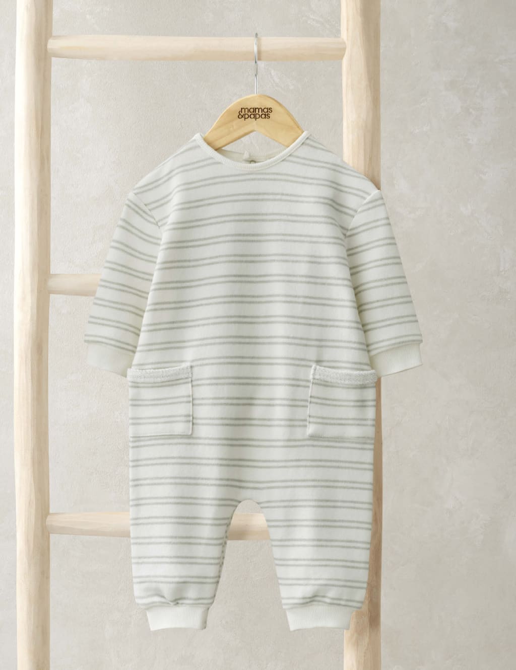 Cotton Rich Striped Romper (0-12 Mths)