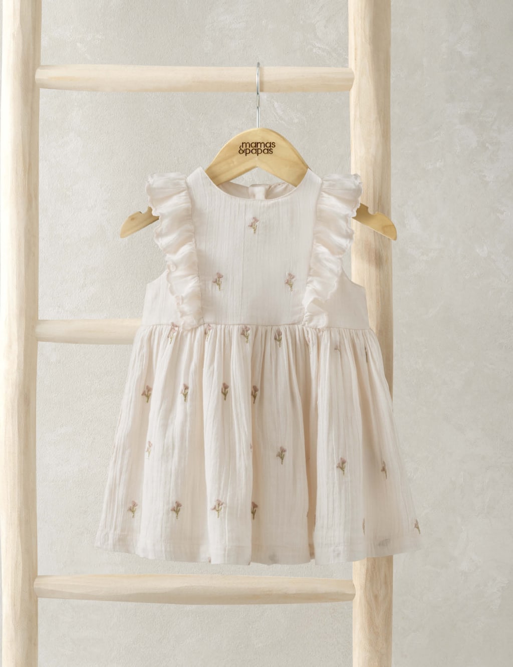Pure Cotton Floral Dress (0-24 Mths)