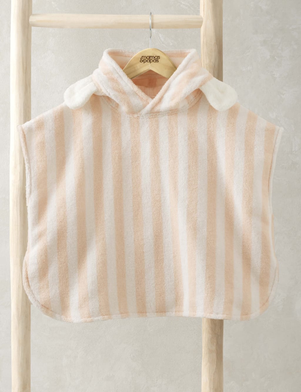 Pure Cotton Striped Petal Towelling Poncho