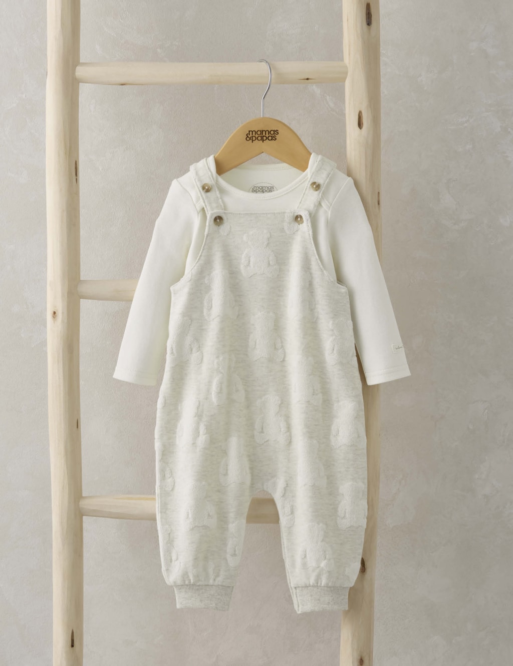 2pc Pure Cotton Teddy Top & Bottom Outfit (0-12 Mths)