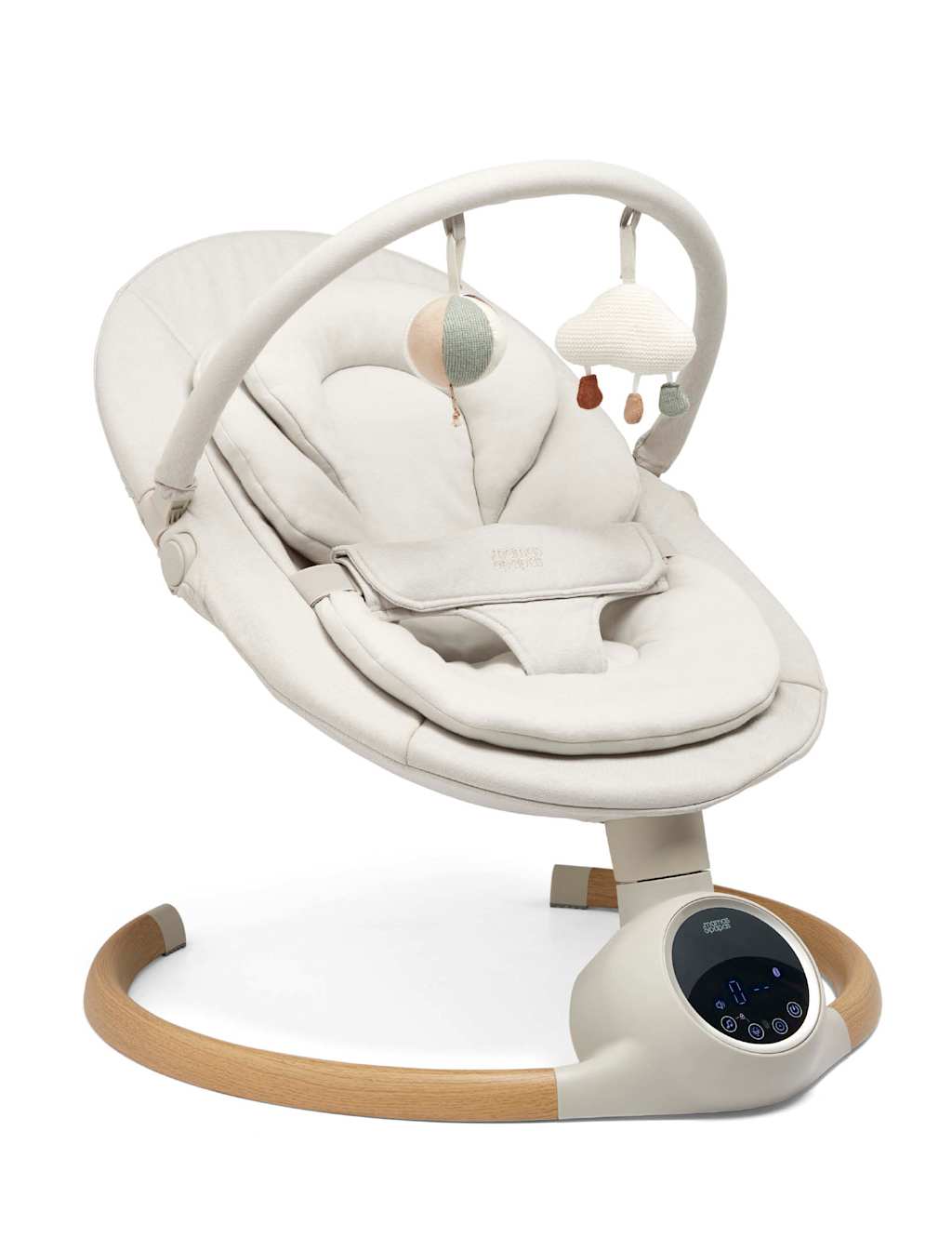 Mamas & Papas Alto Smart Swing Baby Bouncer - Beige - Available at M&S