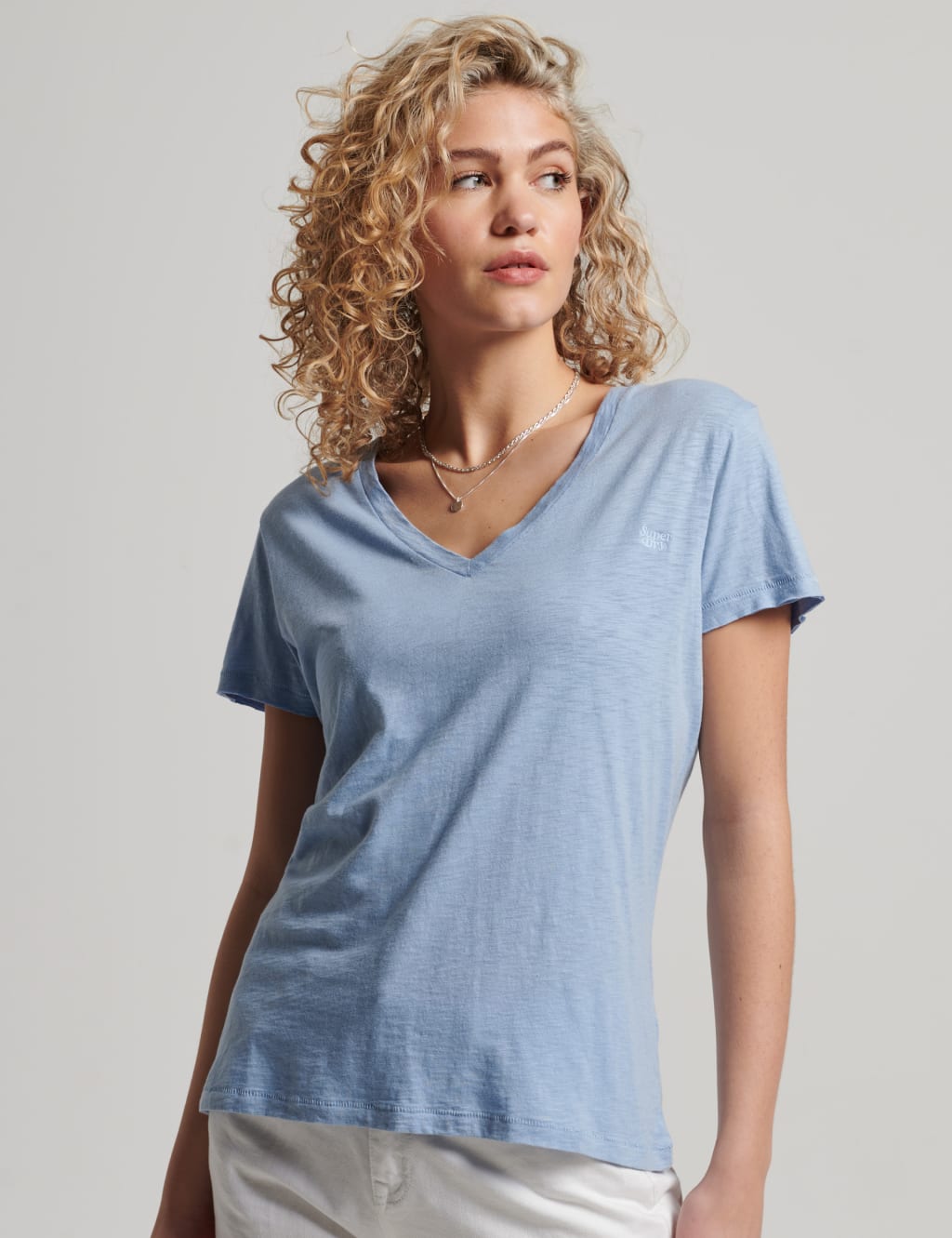 Cotton Rich V-Neck Relaxed T-Shirt