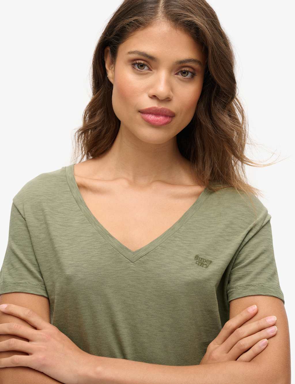 Cotton Rich V-Neck Relaxed T-Shirt