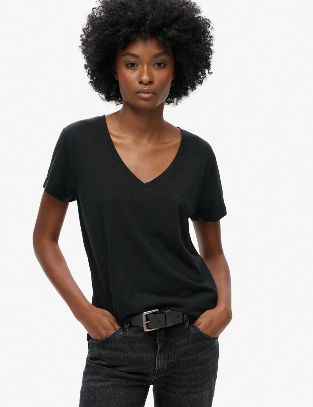 Cotton Rich V-Neck Relaxed T-Shirt