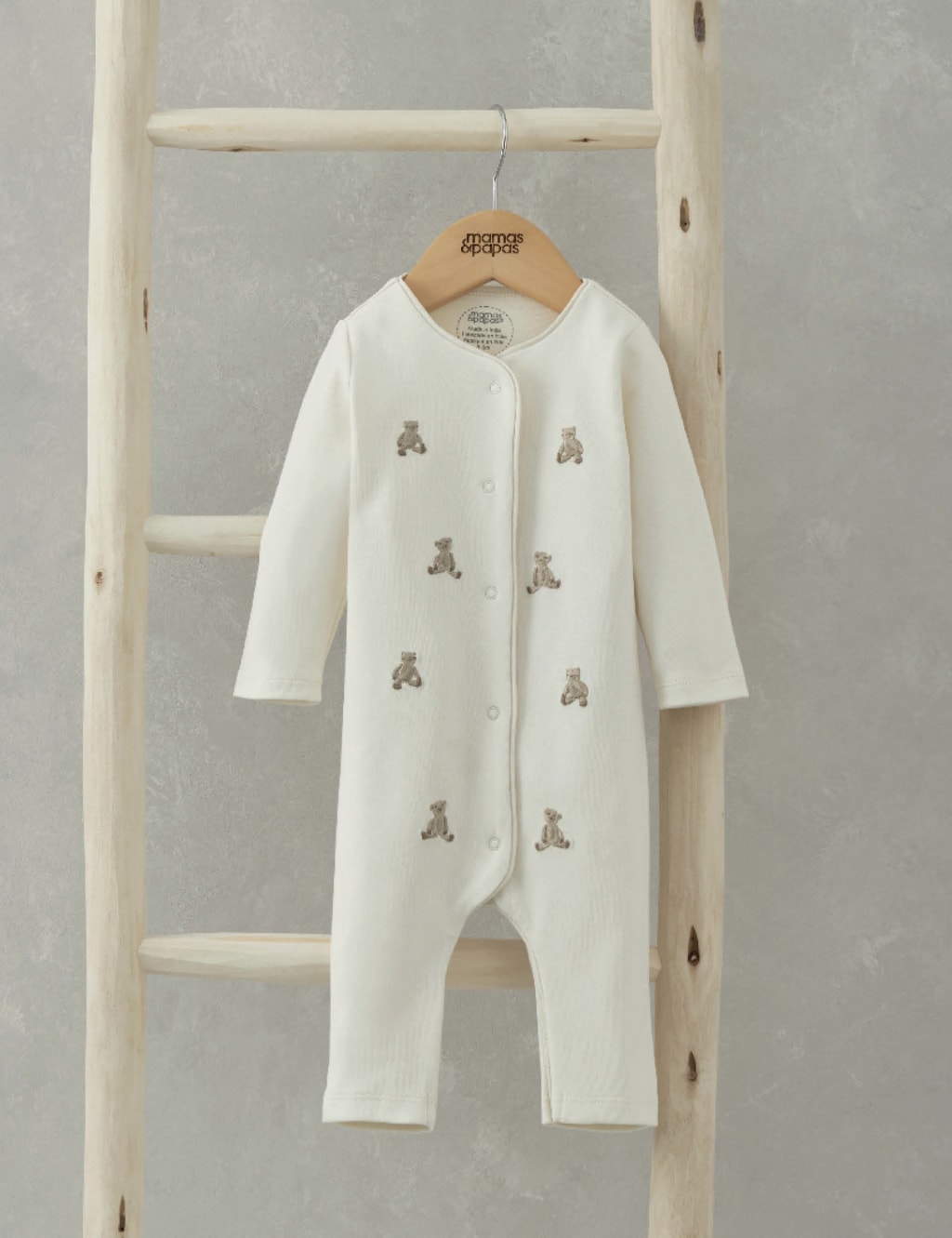 Embroidered Teddy Bear Romper (7lbs-1 Yrs)