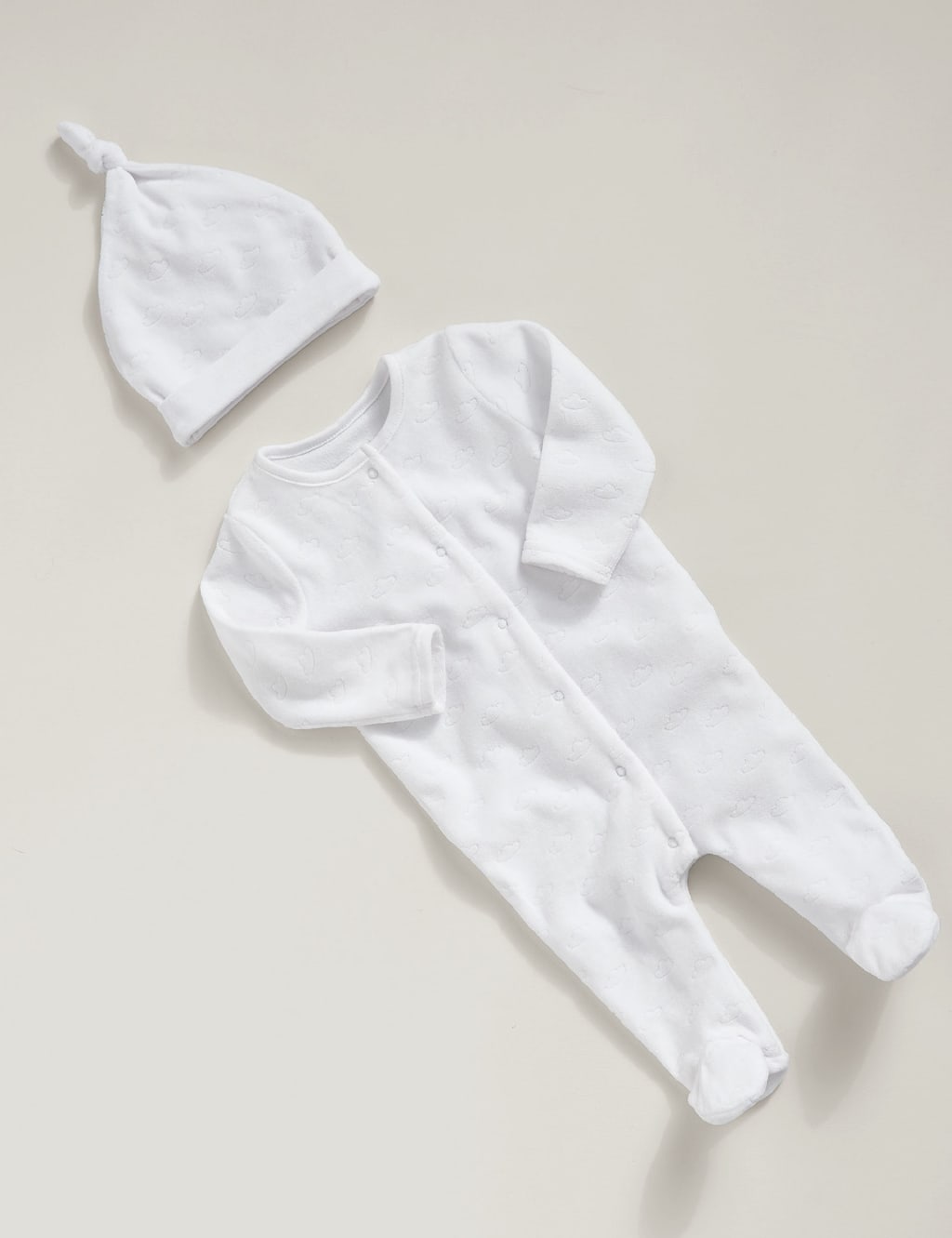 Cloud Velour All In One With Hat (6½lbs-1 Yrs)