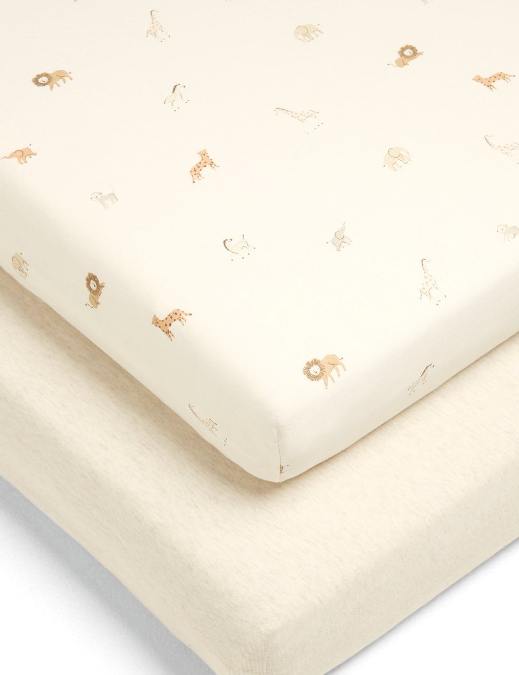 2pk Born to be Wild Cotbed Fitted Sheets