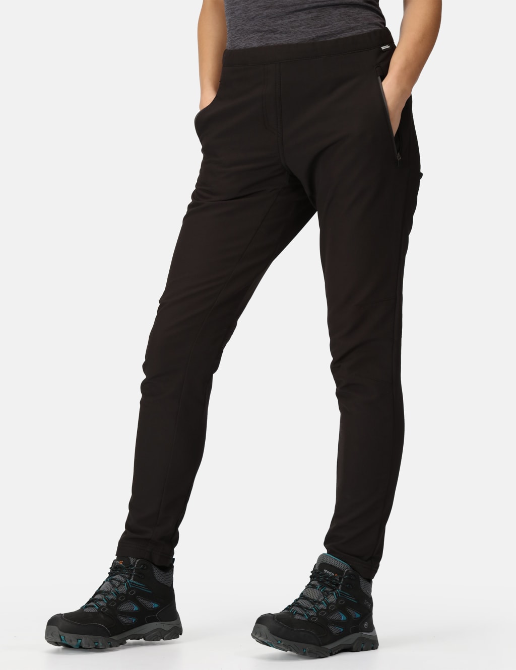 Regatta Women's Pentre Stretch Water Repellent Trousers - 20 - Black, Black