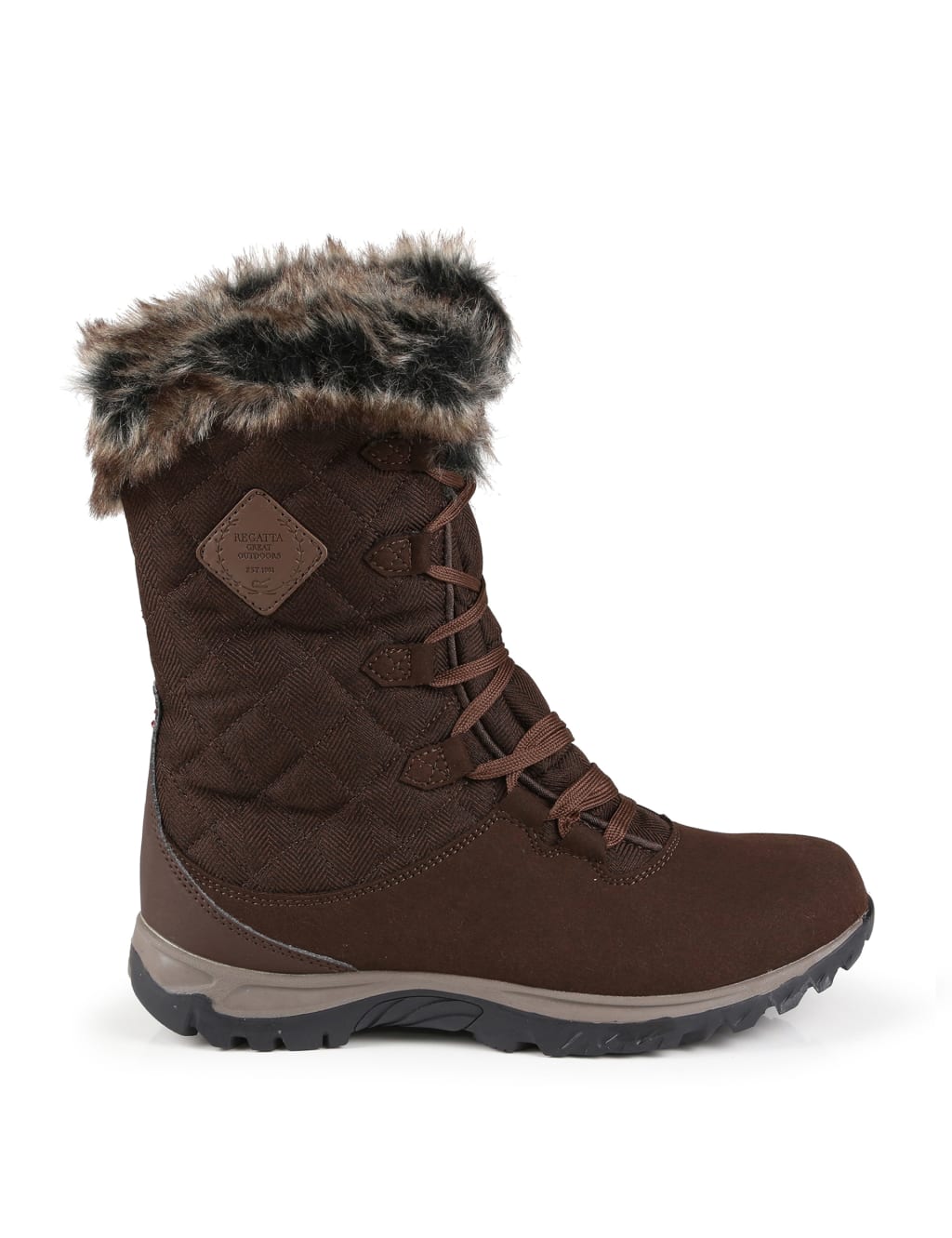 Regatta Women's Lady Newley Thermo Winter Boots - 5 - Brown, Black,Brown