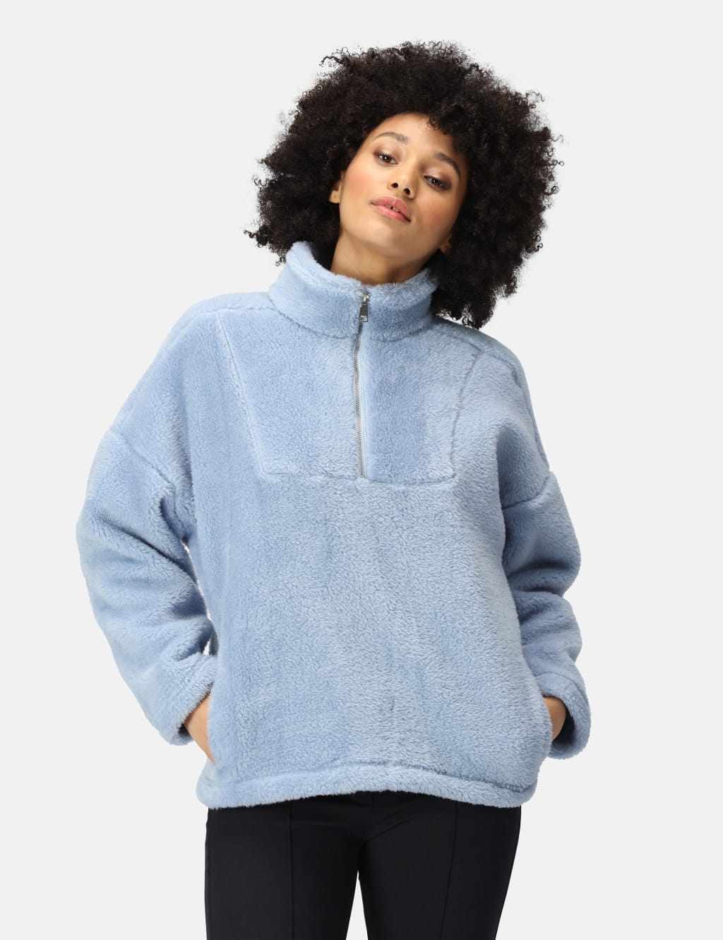 Zeeke Fluffy Funnel Neck Fleece