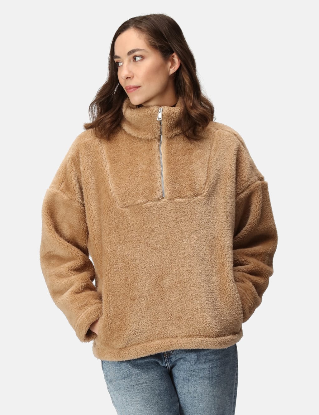 Zeeke Fluffy Funnel Neck Fleece