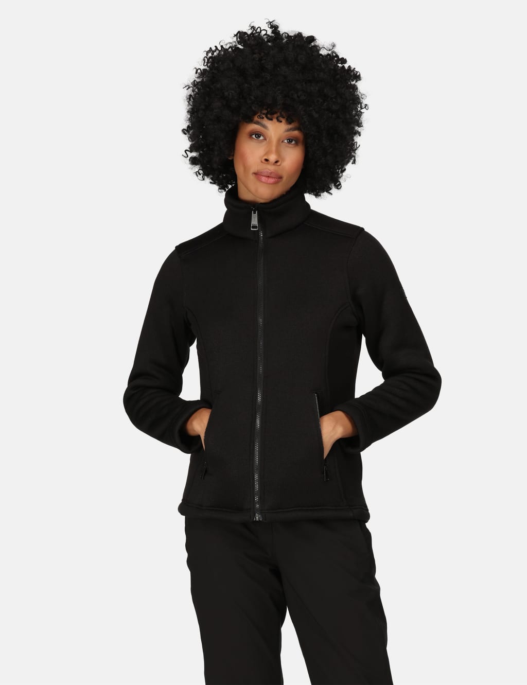 Regatta Women's Razia II Funnel Neck Fleece - 8 - Black, Black,Grey,Light Pink
