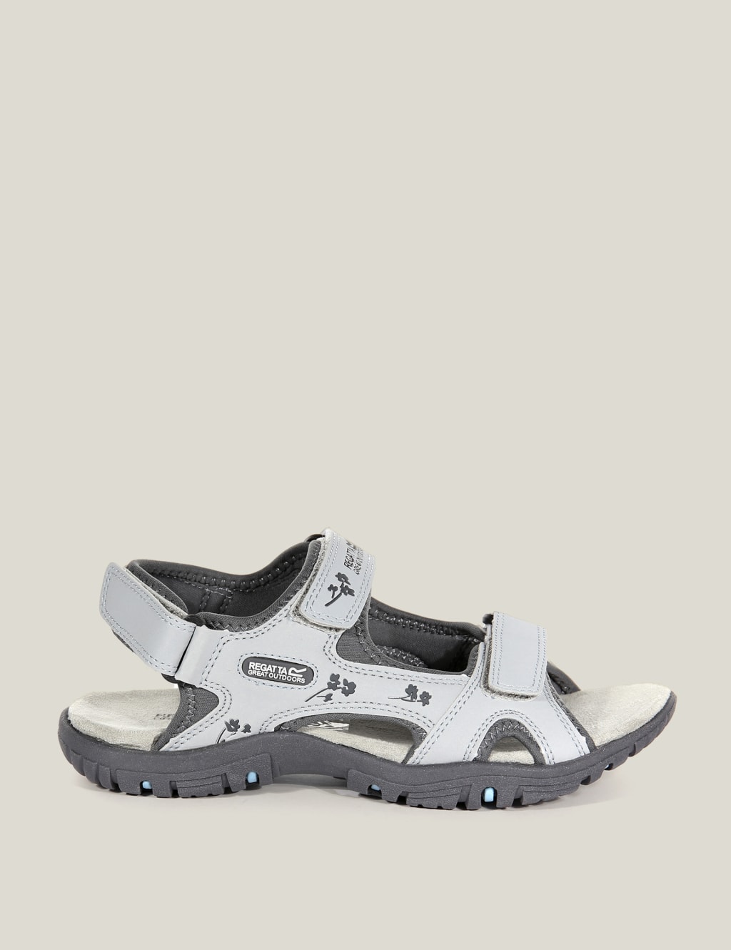 Lady Haris Floral Footbed Walking Sandals