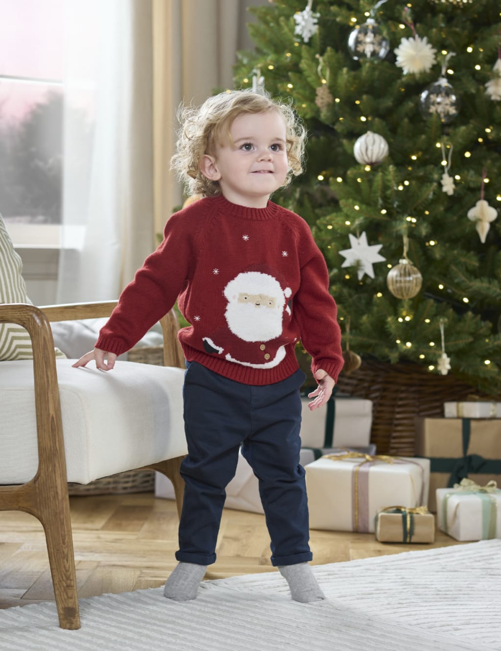 Christmas jumpers baby girl sales