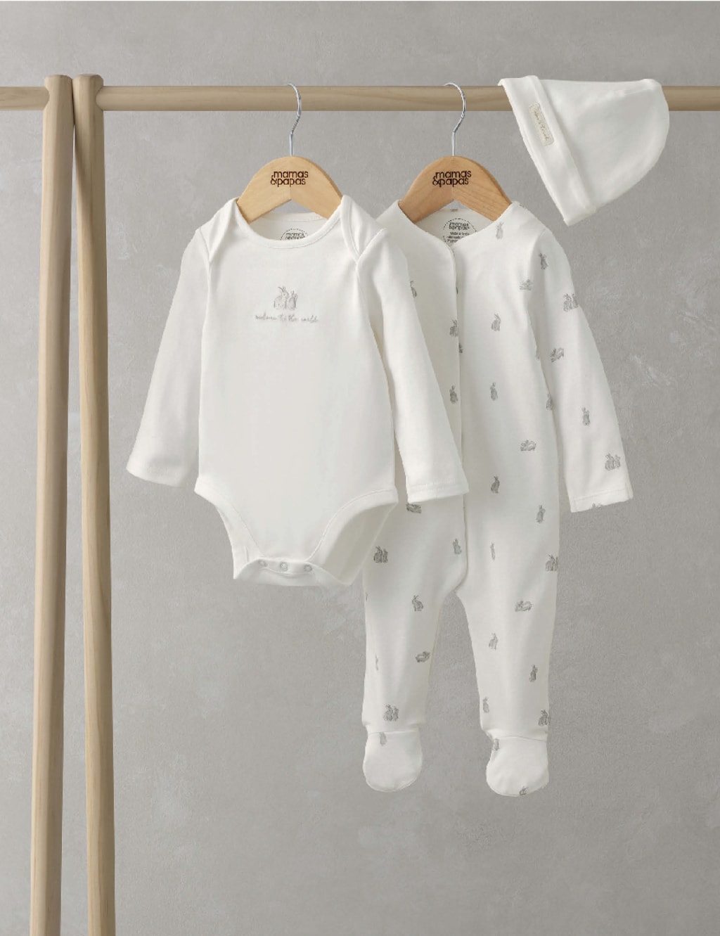 Pure Cotton Bunny 3 Piece Start Set (0-12 Mths)