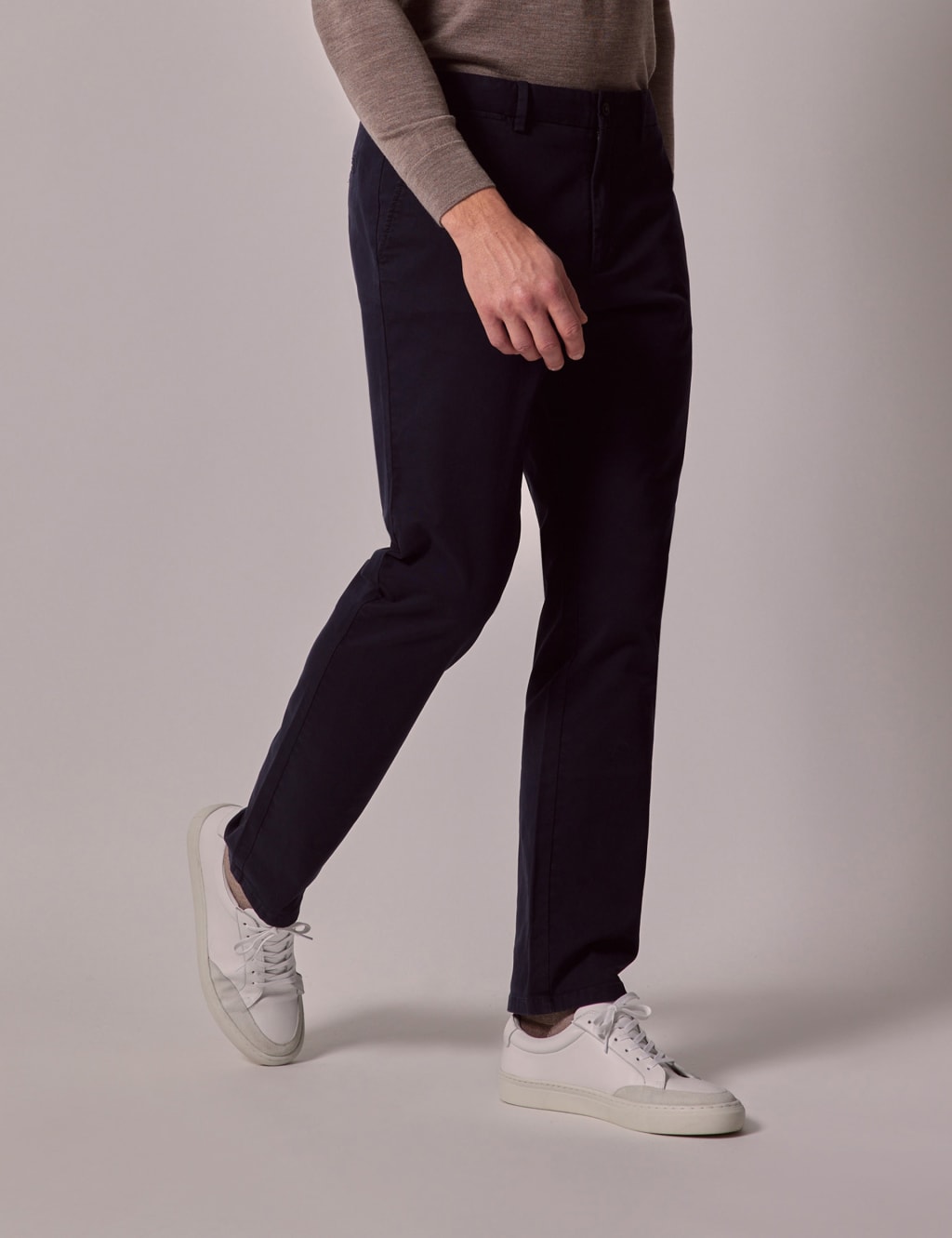 Hawes & Curtis Men's Stretch Chinos - 34/31 - Navy, Navy