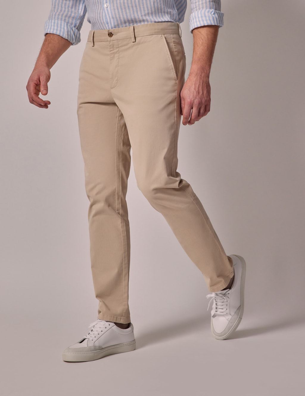 Hawes & Curtis Men's Stretch Chinos - 36/31 - Beige, Beige,Olive