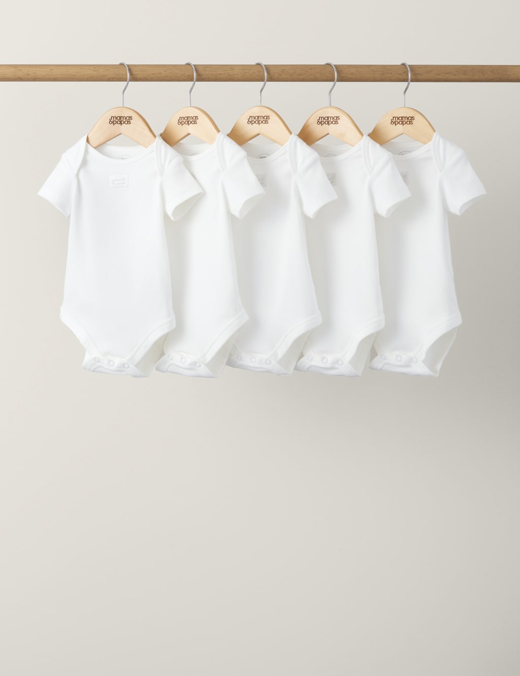 5pk Pure Cotton Slogan Bodysuits (7lbs-2 Yrs)
