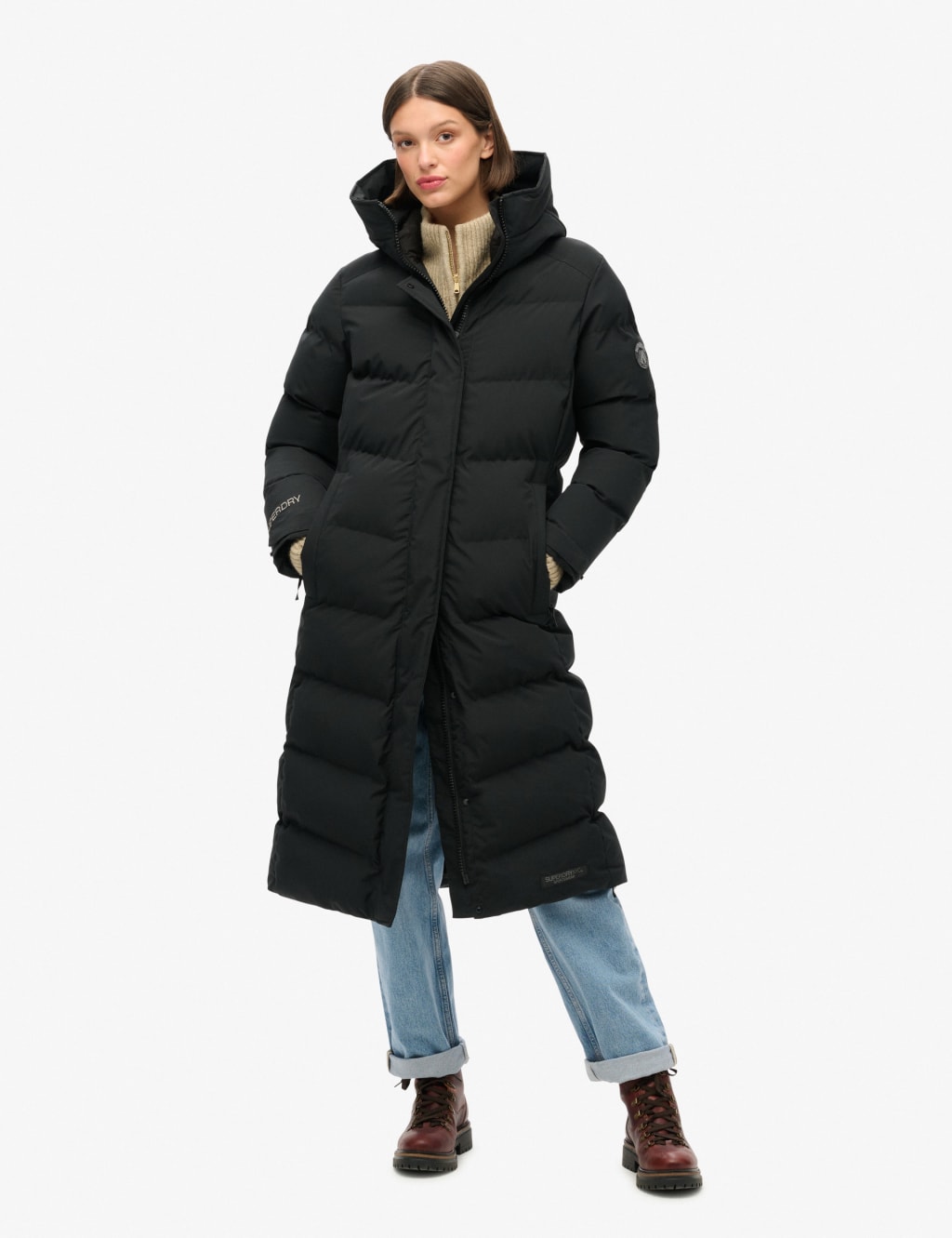 Hooded Longline Puffer Coat