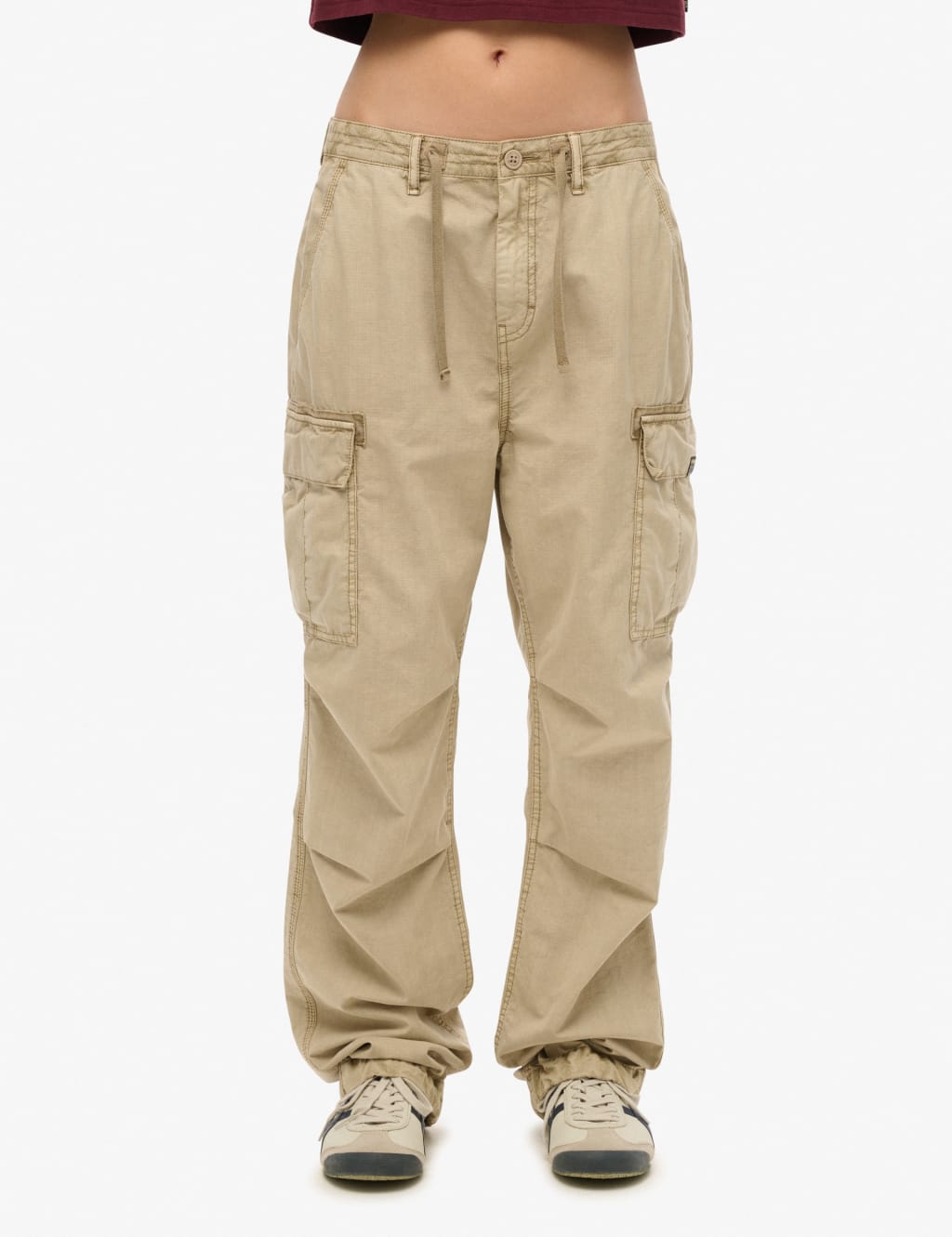 Pure Cotton Cargo Relaxed Trousers
