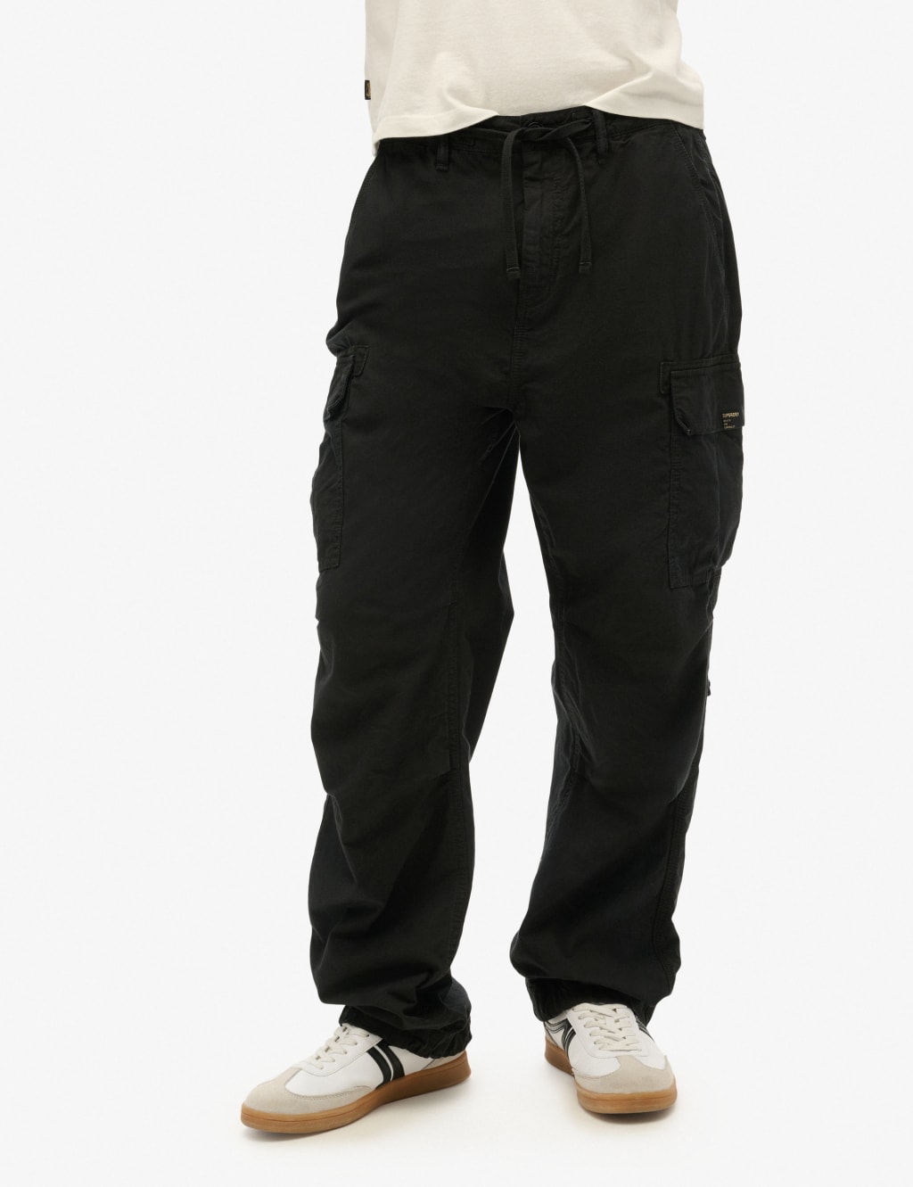 Pure Cotton Cargo Relaxed Trousers