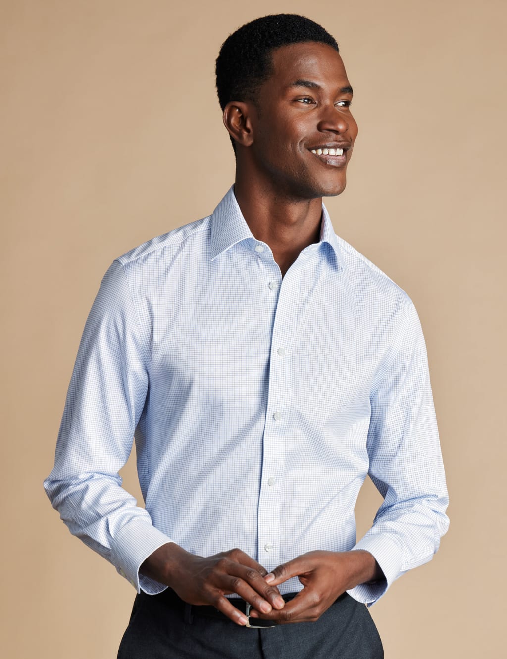 Slim Fit Non Iron Pure Cotton Check Shirt