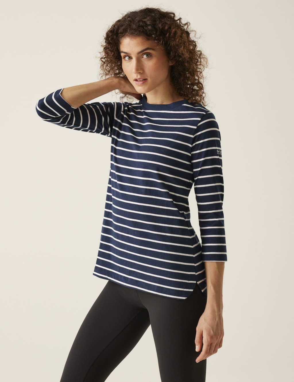 Bayletta Cotton Blend Striped T-Shirt