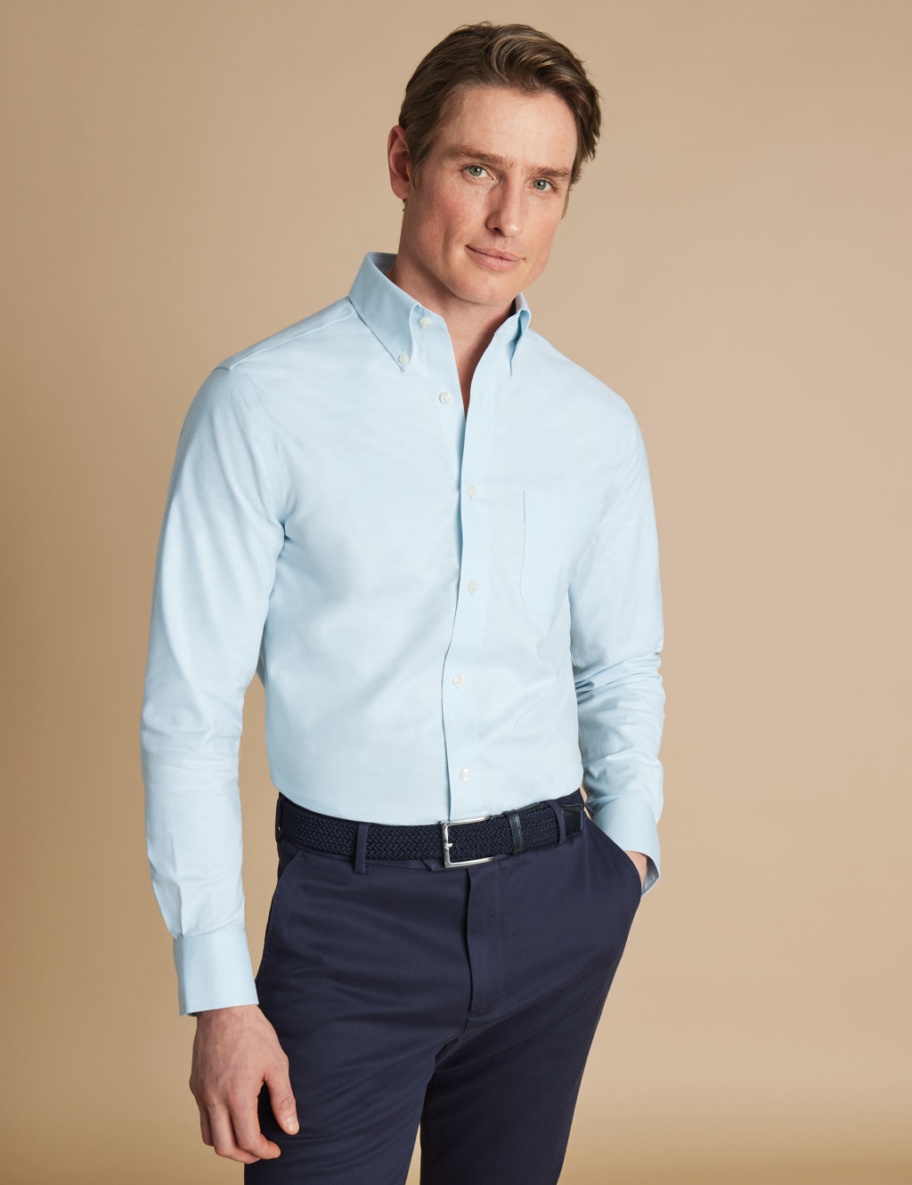 Non Iron Cotton Rich Oxford Shirt