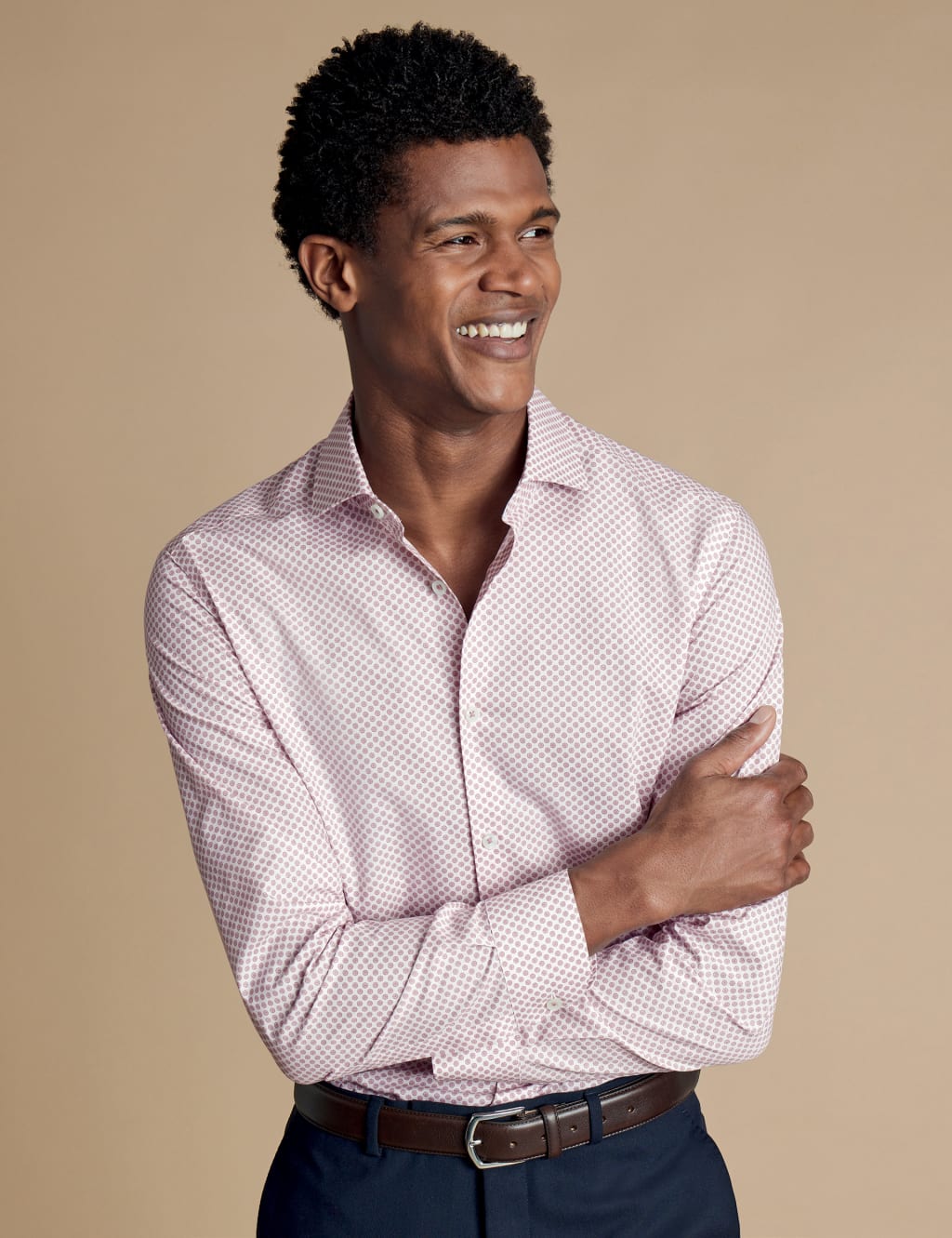 Regular Fit Non Iron Pure Cotton Printed Shirt