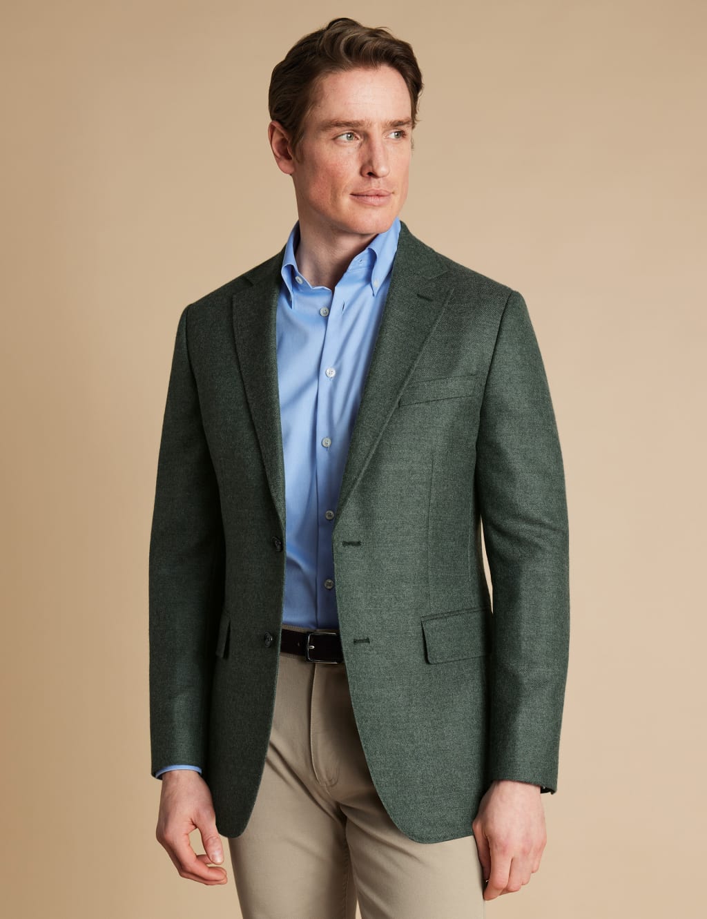 Slim Fit Pure Wool Twill Blazer