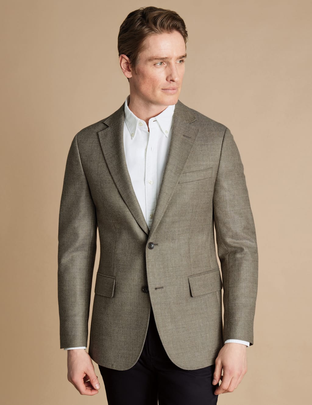 Slim Fit Pure Wool Twill Blazer