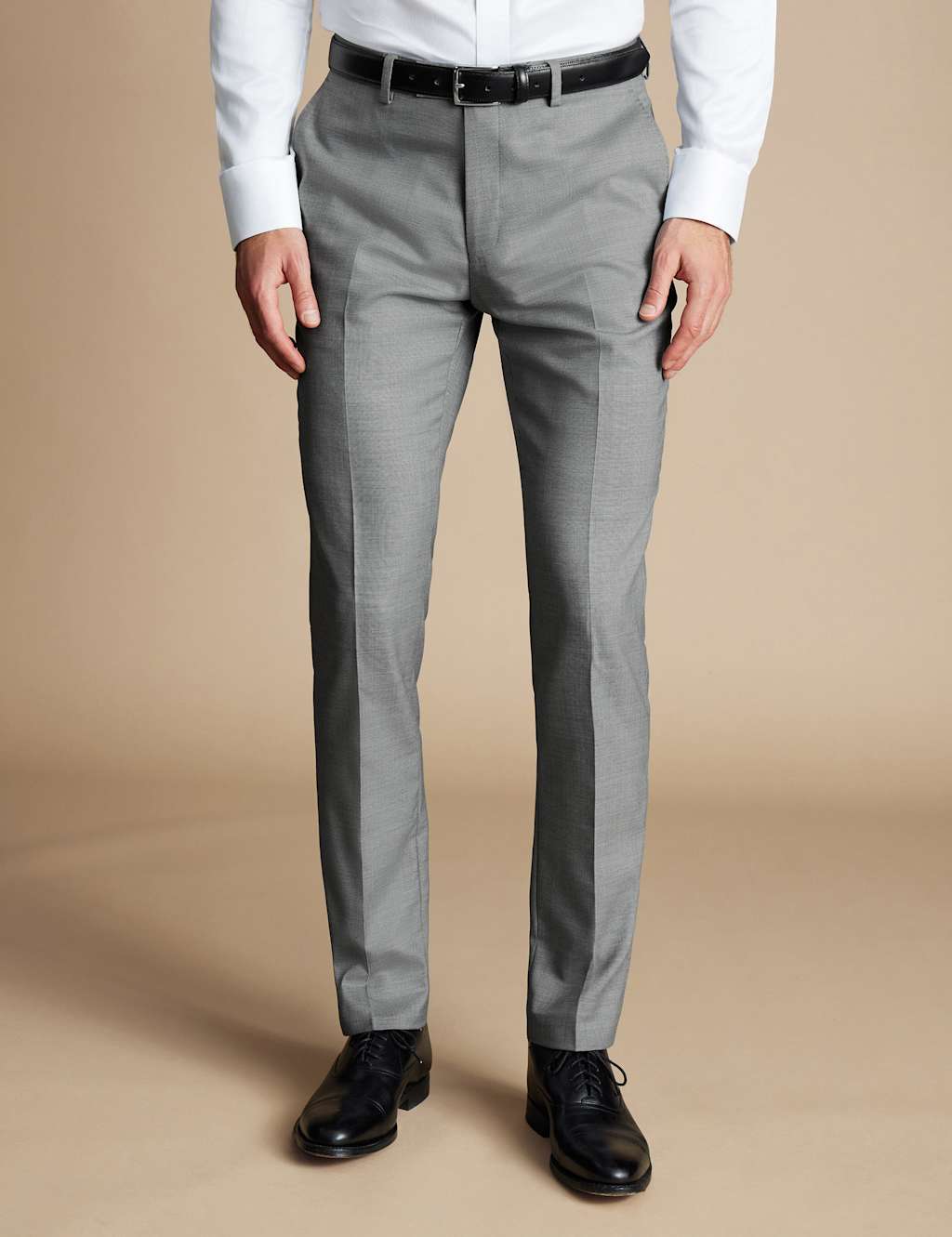 Slim Fit Pure Wool Suit Trousers
