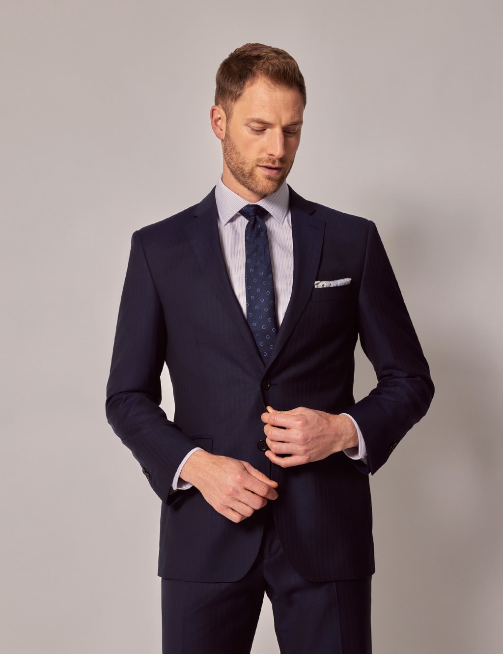 Pure Wool Herringbone Blazer