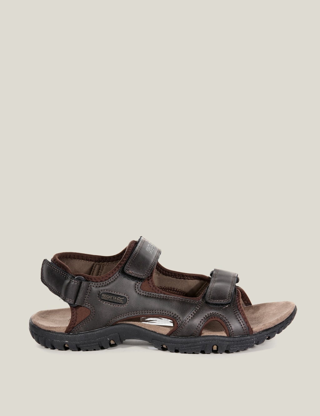 Regatta Men's Haris Riptape Sandals - 9 - Brown, Brown