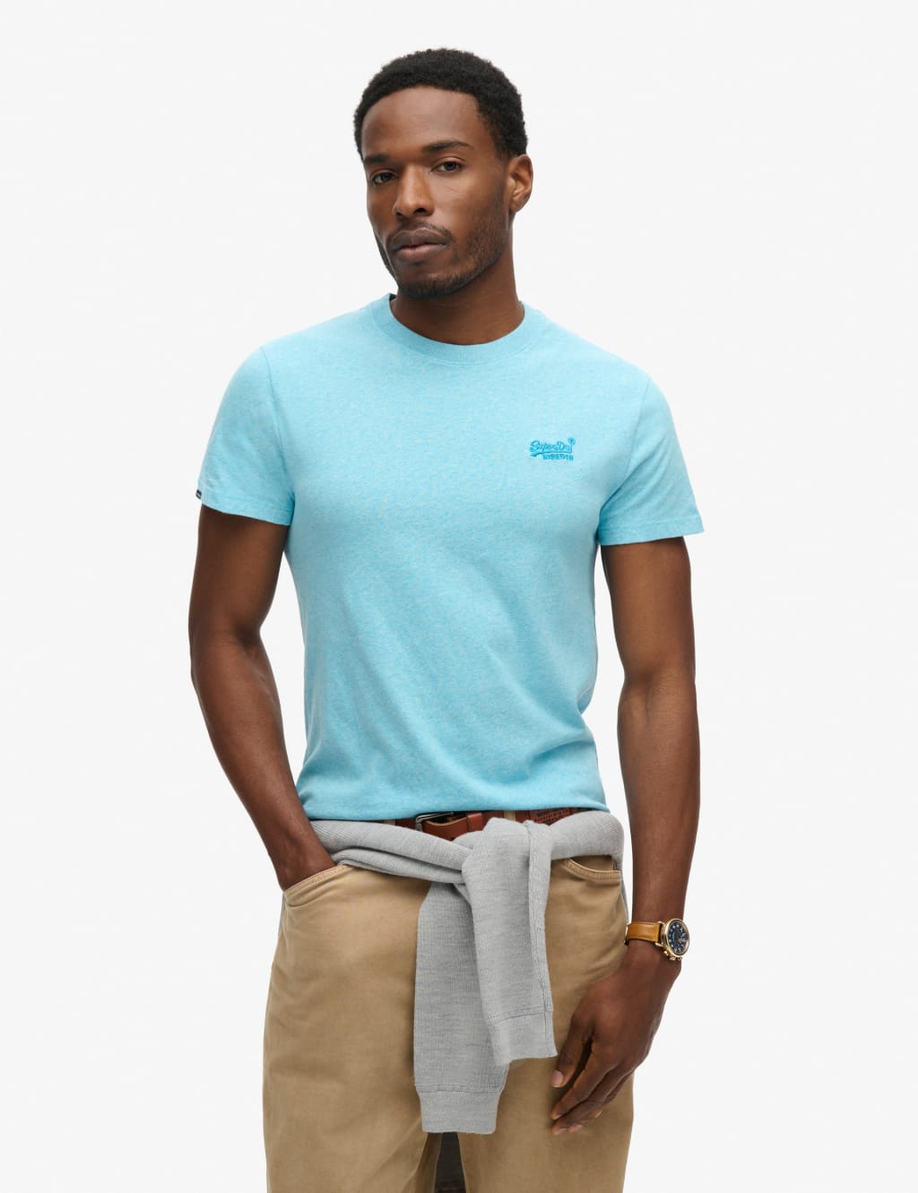 Slim Fit Pure Cotton Crew Neck T-Shirt