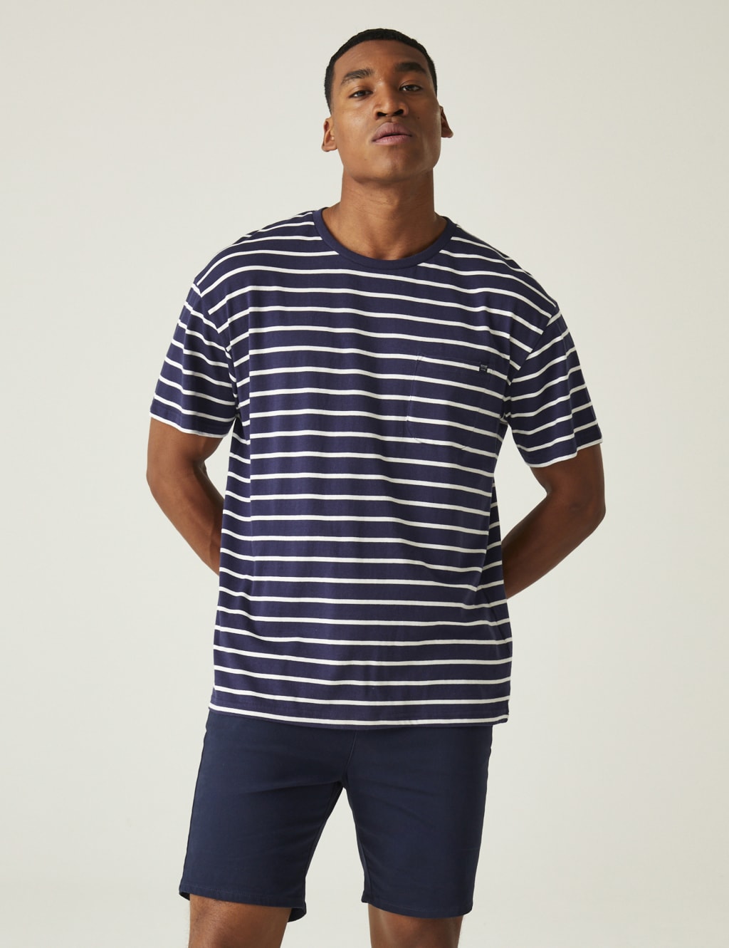 Shorebay Tee II Pure Cotton Striped T-Shirt