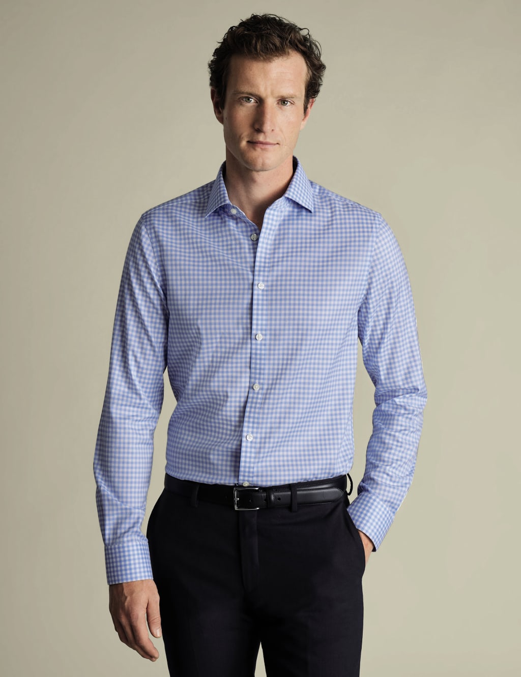 Slim Fit Non Iron Twill Check Shirt
