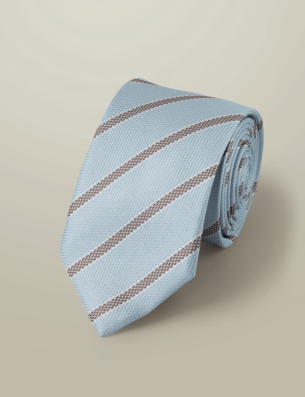 Striped Pure Silk Tie